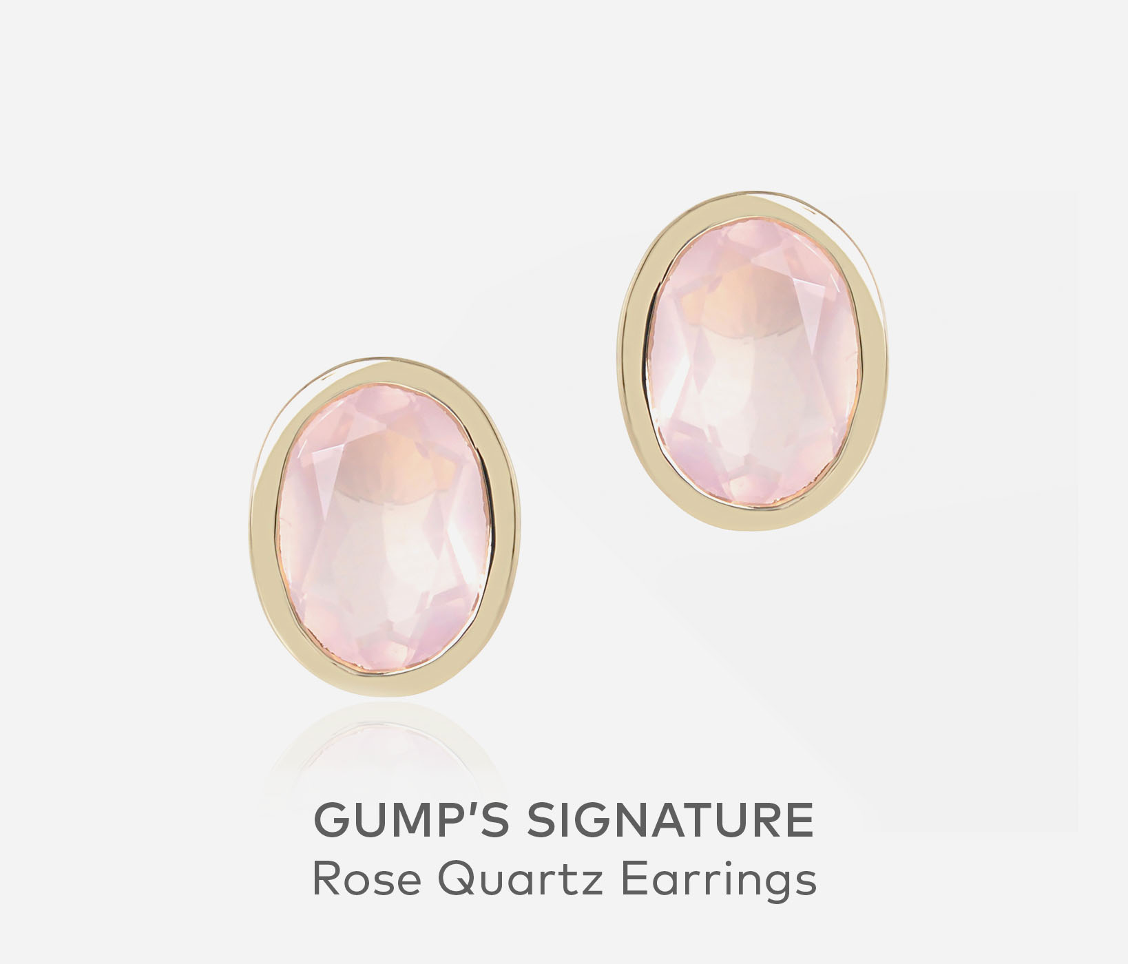 Gump's Signature Rose Quartz Earrings