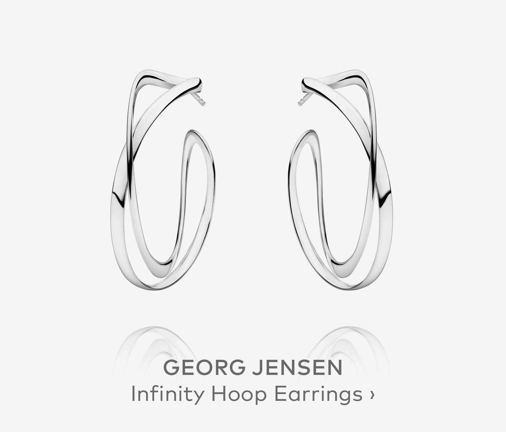 GEORG JENSEN Infinity Hoop Earrings, Large