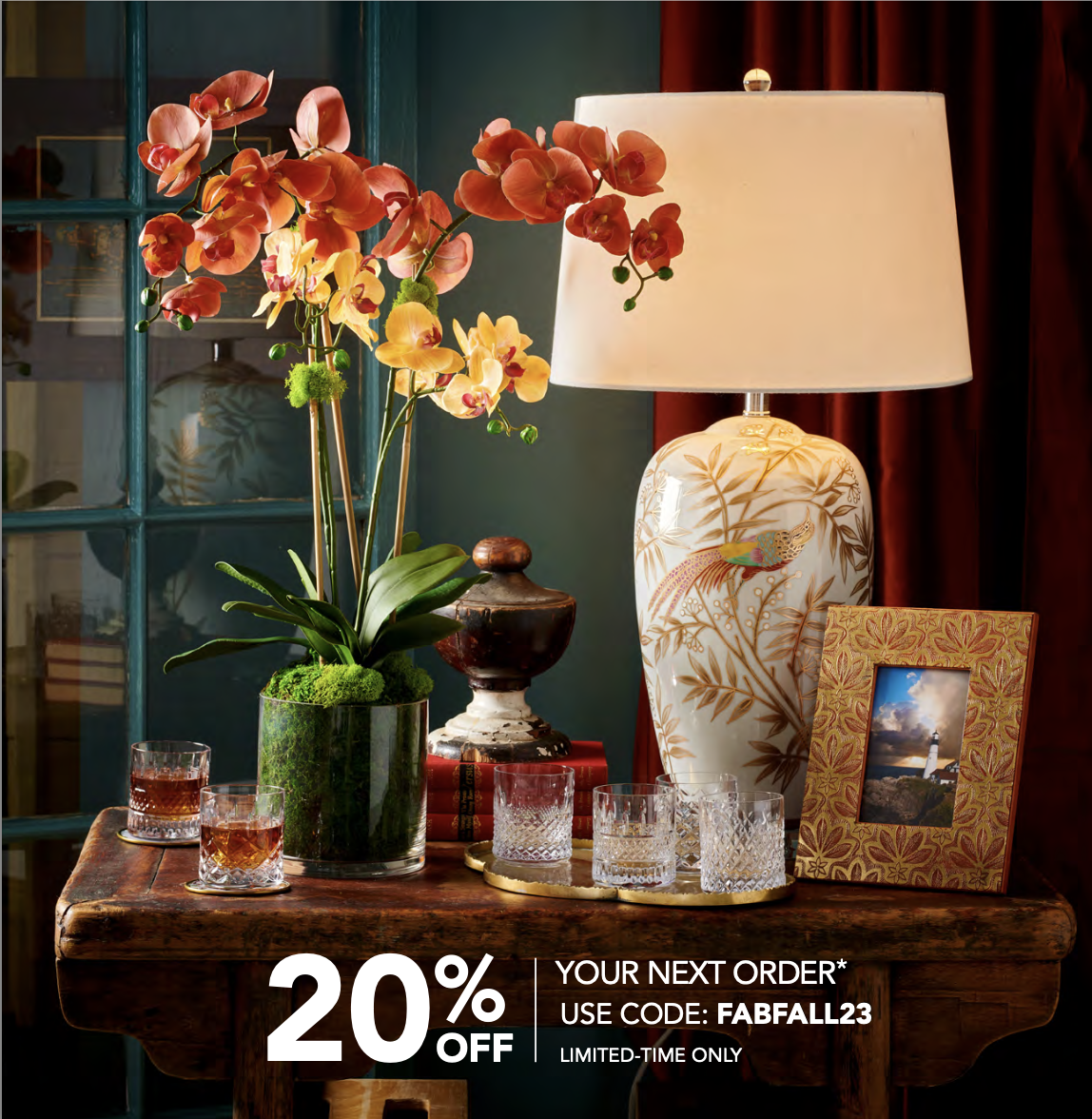 20% off your next online order*