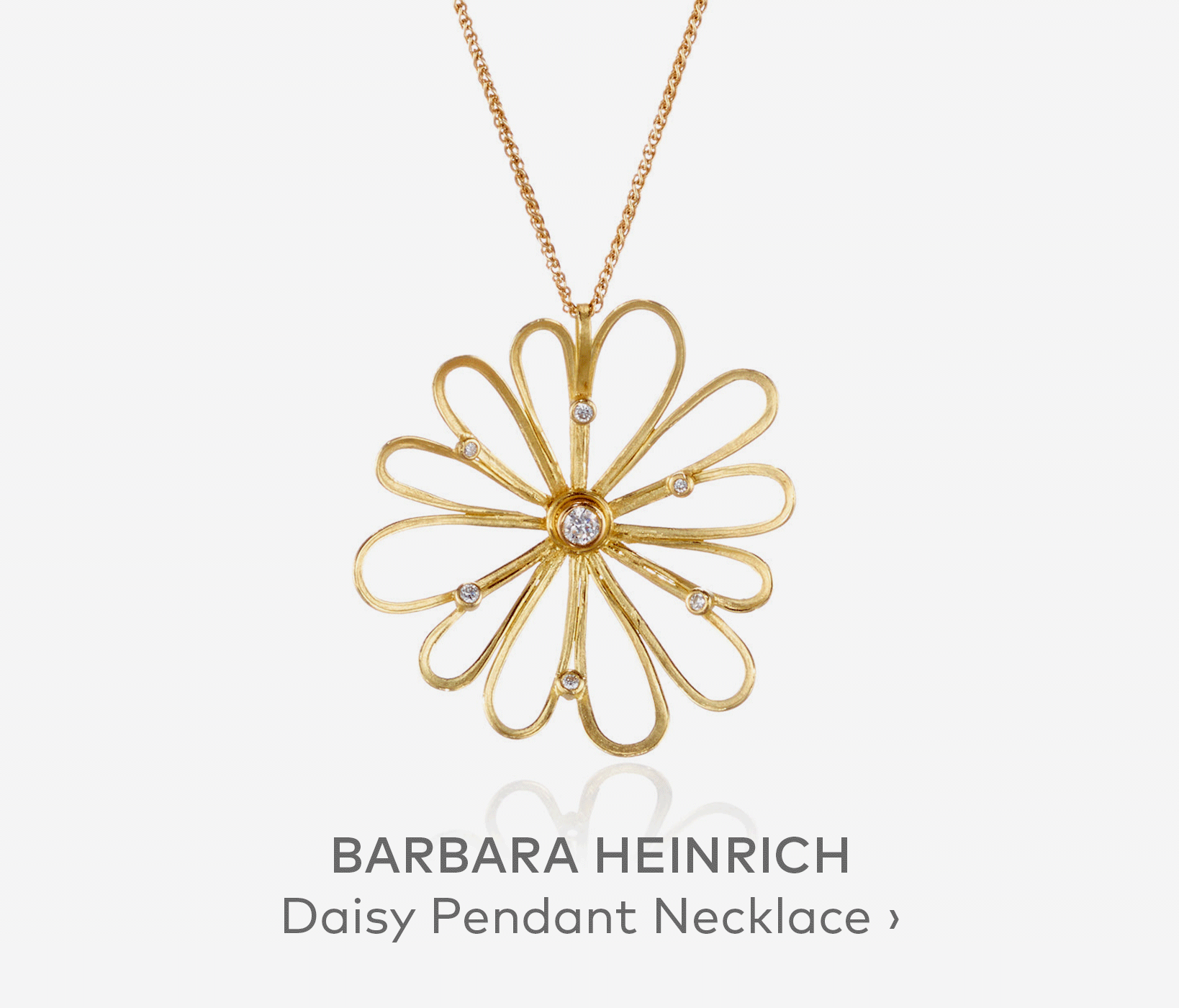 BARBARA HEINRICH Daisy Pendant Necklace