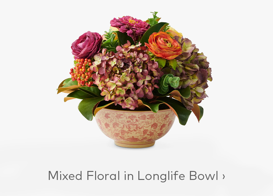 Mixed Floral in Longlife Bowl
