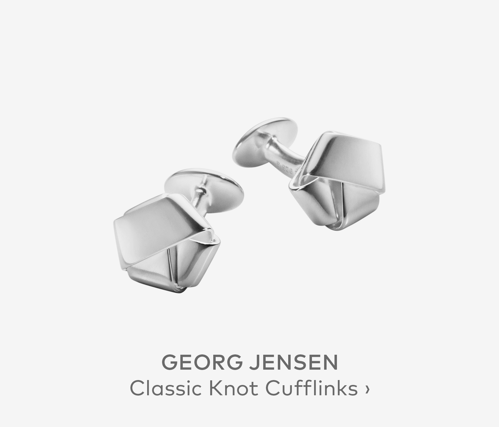 GEORG JENSEN Classic Knot Cufflinks