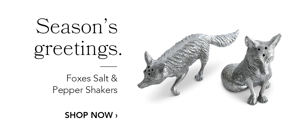 Foxes Salt & Pepper Shakers