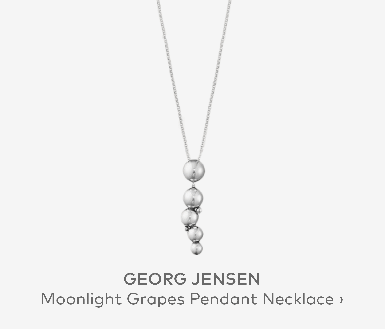 GEORG JENSEN Moonlight Grapes Pendant Necklace