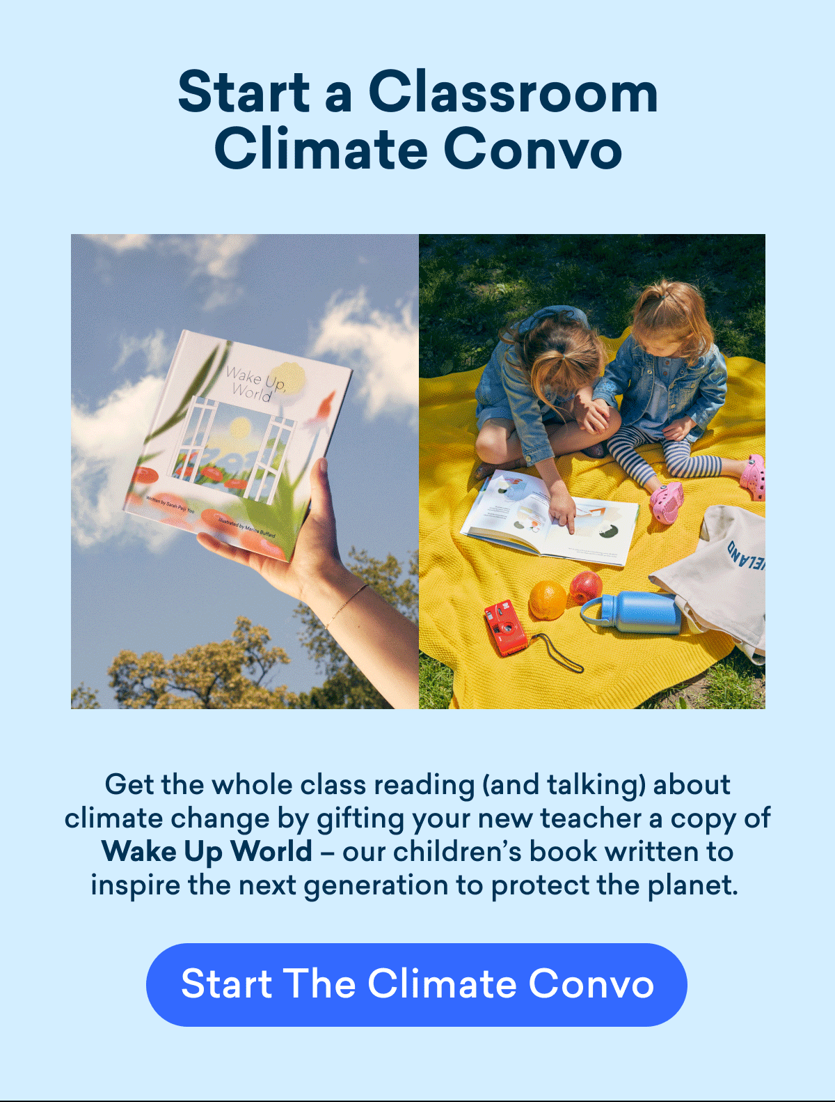 Start a climate convo with our children's book