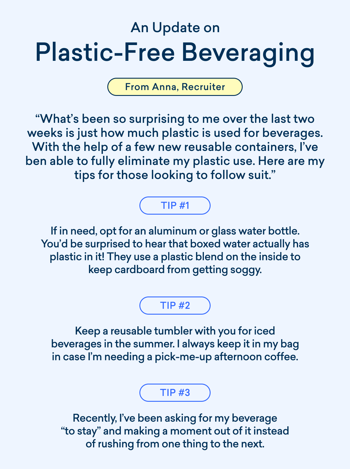 Plastic Free Beveraging