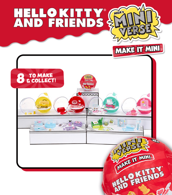 Hello Kitty® and Friends MGA/s Miniverse™ Make It Mini™ - 8 to make & collect!