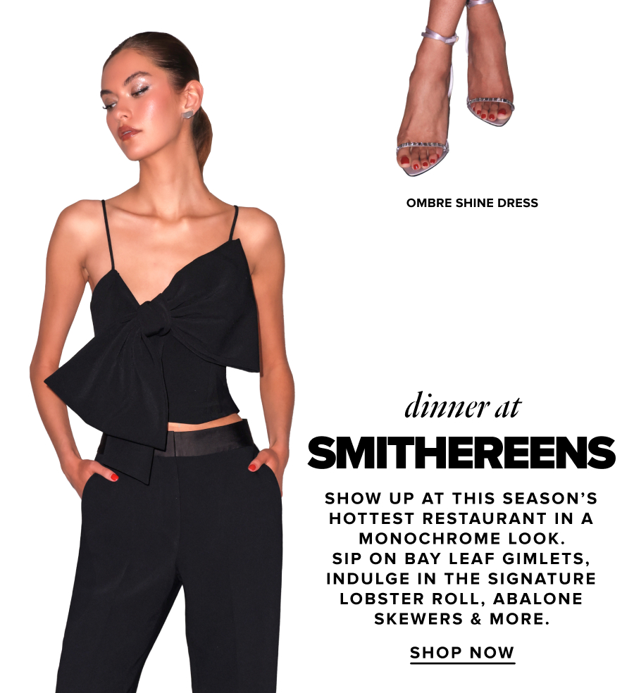 Bow Top + Tuxedo Pant