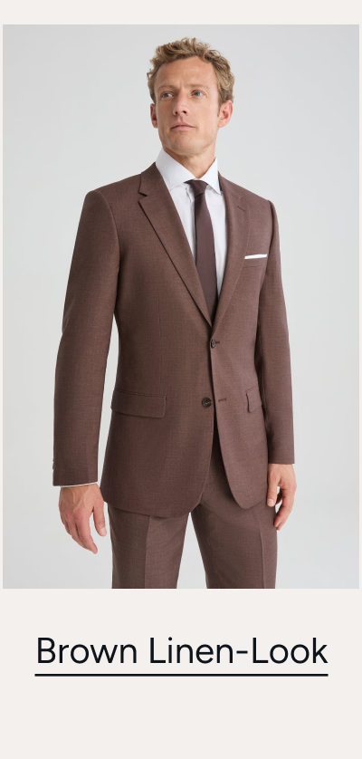 Brown Linen-Look