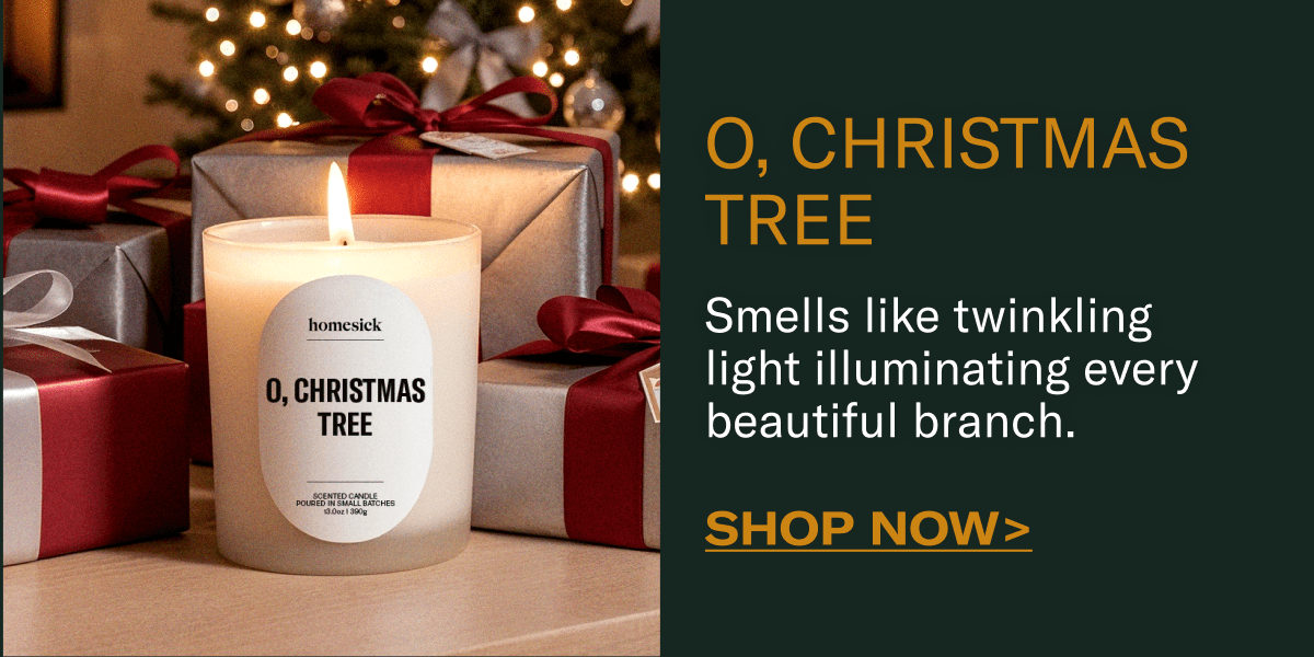 O, Christmas Tree | Smells like twinkling light illuminating every beautiful branch. | Shop Now