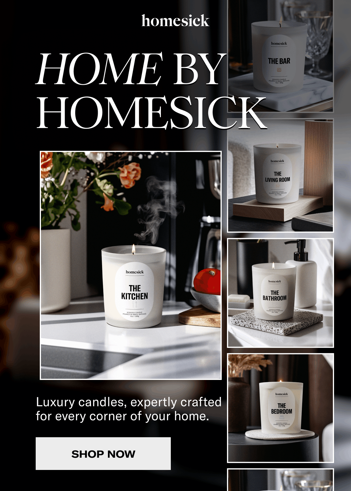 homesick | Home by homesick | Luxury candles, expertly crafted for every corner of your home. | Shop now