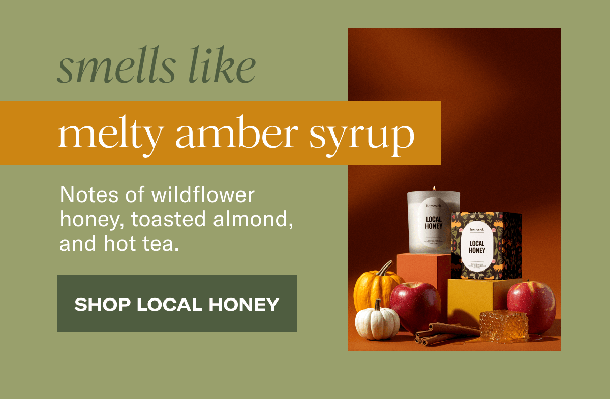 Smells like melty amber syrup | Notes of wildflower honey, toasted almond, and hot tea. | Shop Local Honey