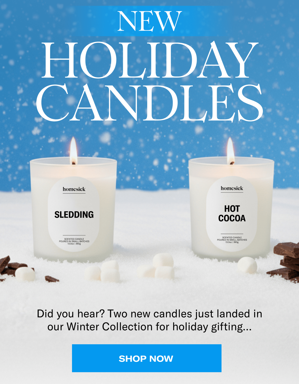 New Holiday Candles | Did you hear? Two new candles just landed in our Winter Collection for holiday gifting… | Shop now