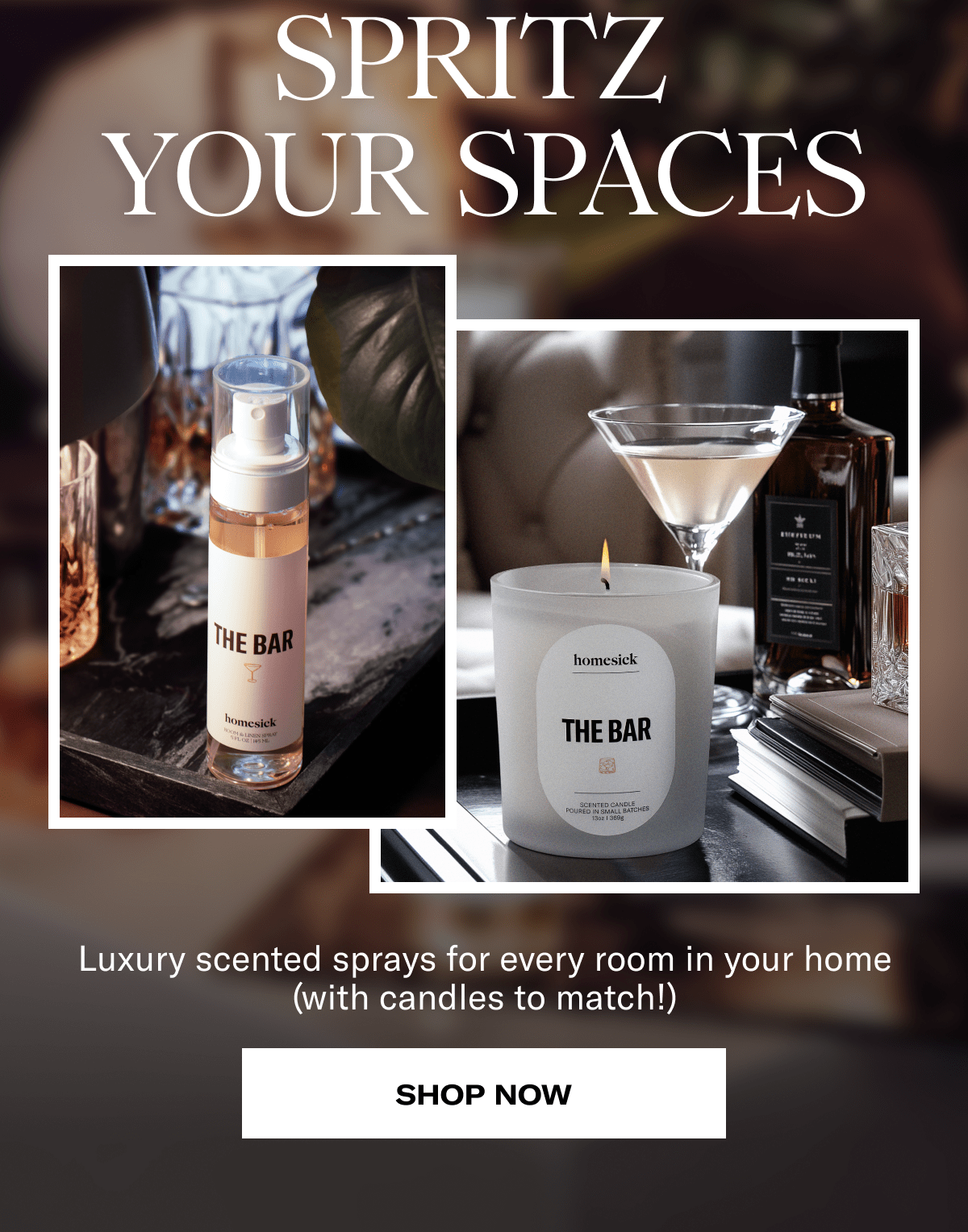 Spritz Your Spaces | Luxury scented sprays for every room in your home (with candles to match!) | Shop Now