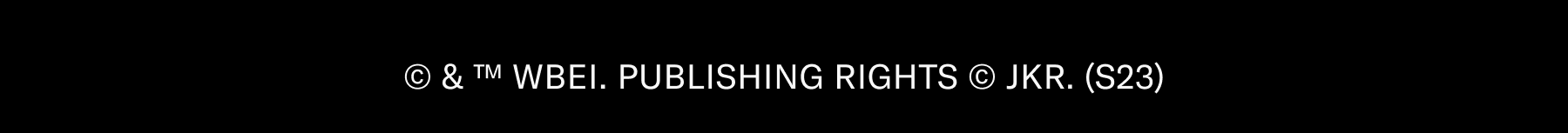 © & ™ WBEI. Publishing Rights © JKR. (s23)