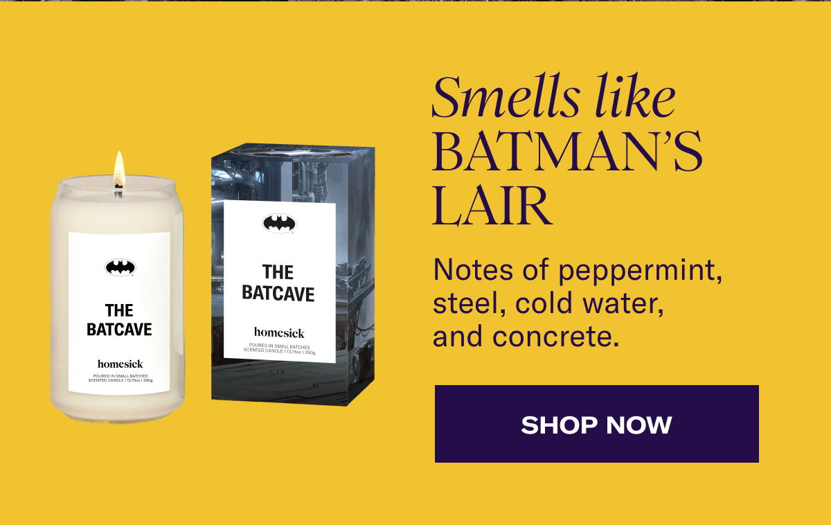 Smells like Batman's Lair | Notes of peppermint, steel, cold water, and concrete. | Shop Now