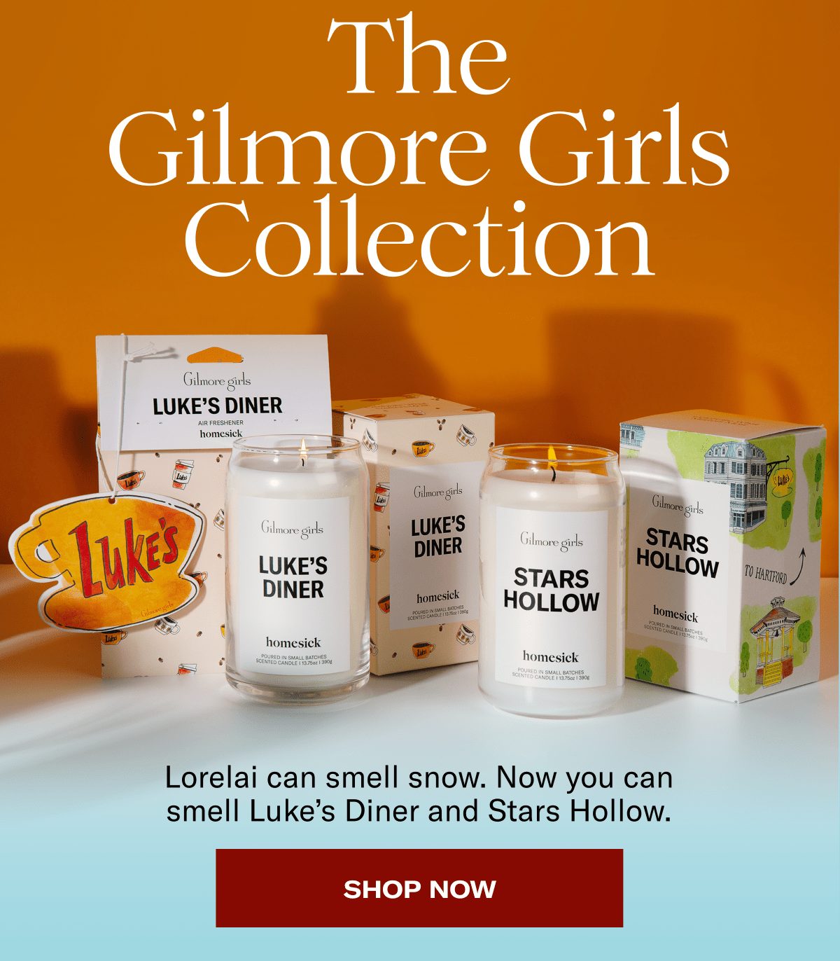 The Gilmore Girls Collection | Lorelai can smell snow. Now you can smell Luke's Diner and Stars Hollow. | Shop Now