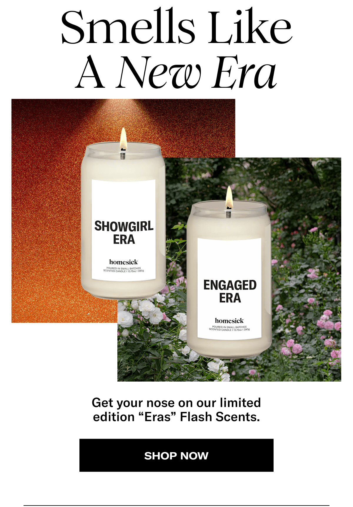 Smells Like A New Era | Get your nose on our limited edition "Eras" Flash Scents. | Shop Now