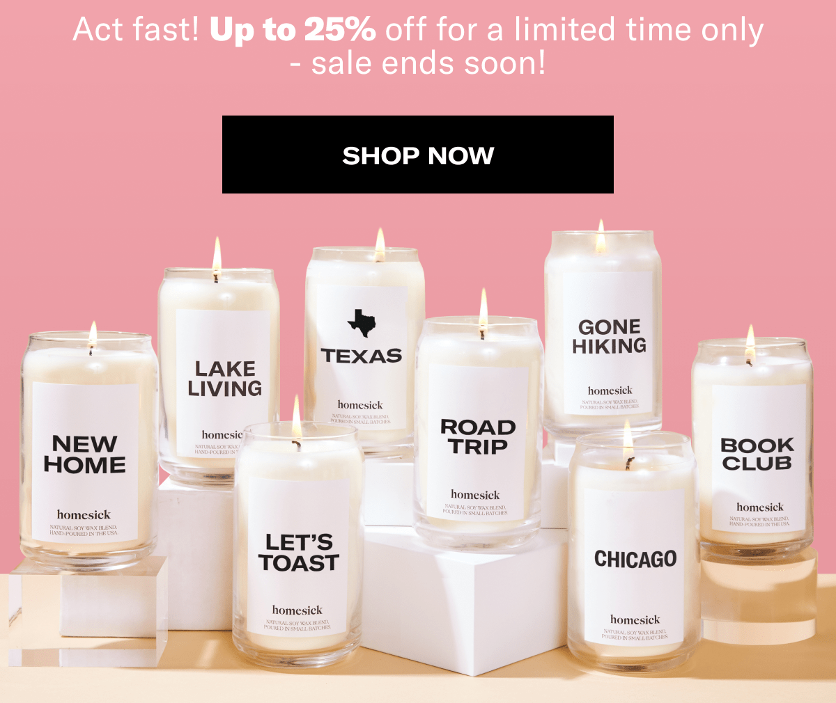 Act fast! Up to 25% off for a limited time only - sale ends tomorrow night! | Shop now