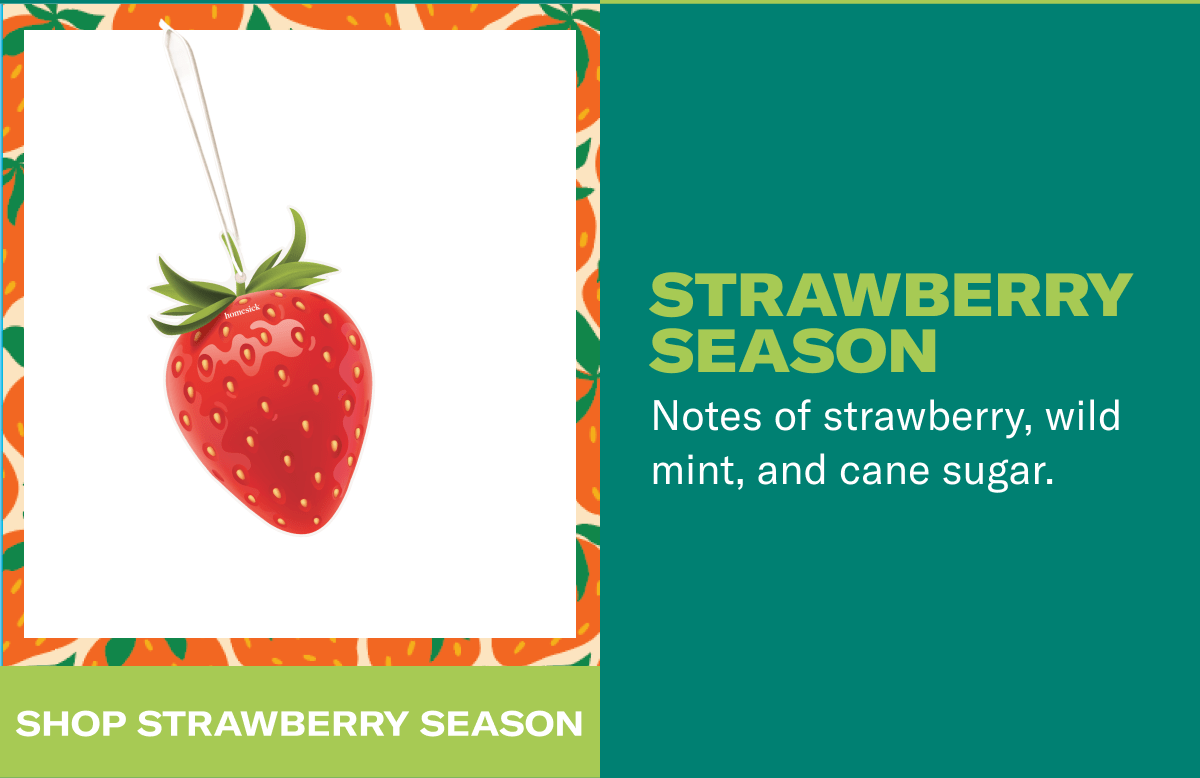 Strawberry Season | Notes of strawberry, wild mint, and cane sugar. | Shop Strawberry Season