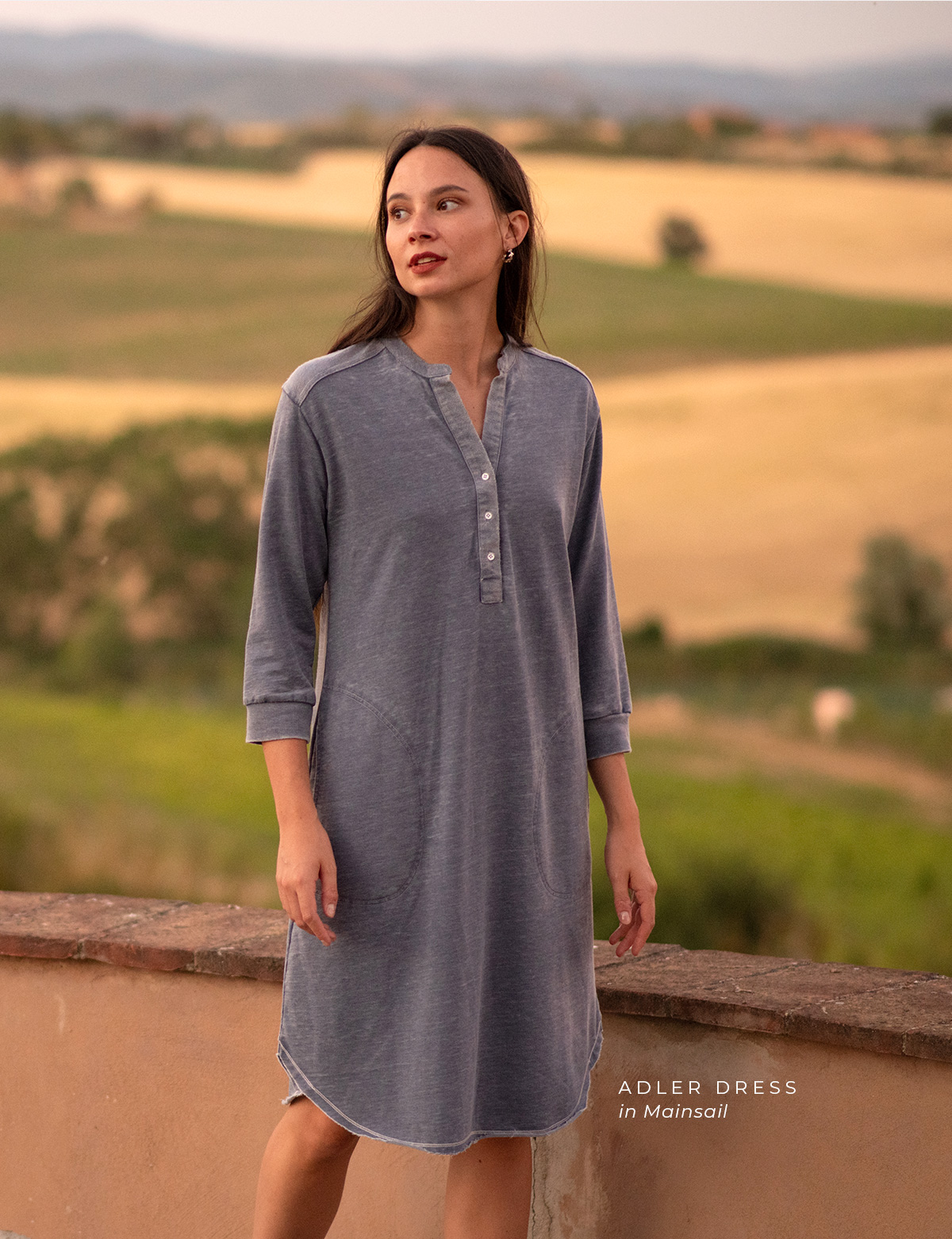 Adler Dress in Mainsail Burnout