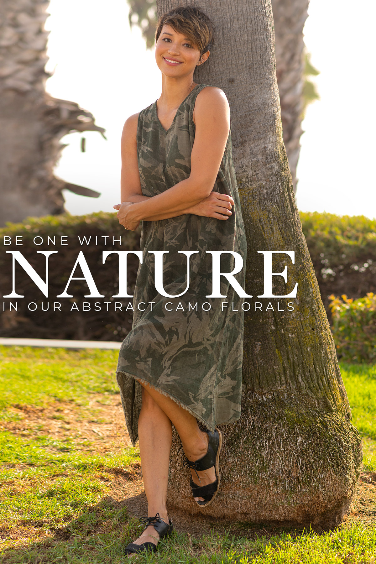 Be one with NATURE in our abstract camo florals