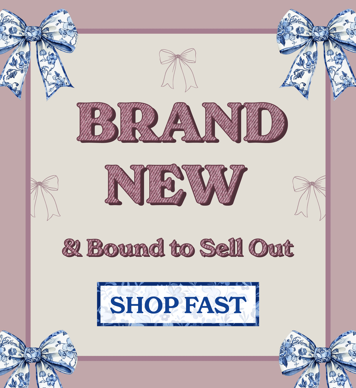 Brand new & bound to sell out. Shop fast!