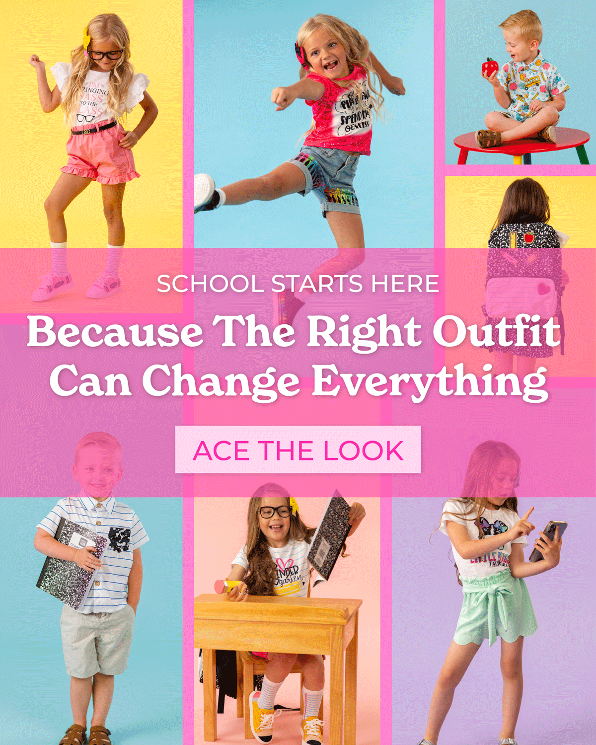 School starts here. Because the right outfit can change everything. Shop now!