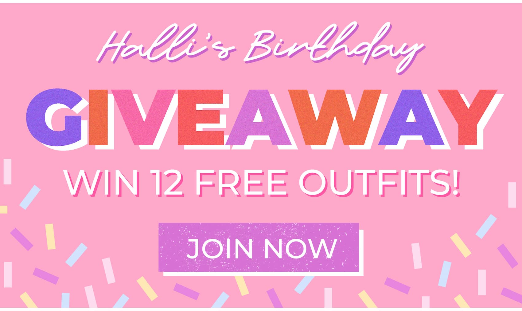Halli's Birthday Giveaway: WIN 12 FREE OUTFITS! Join now!