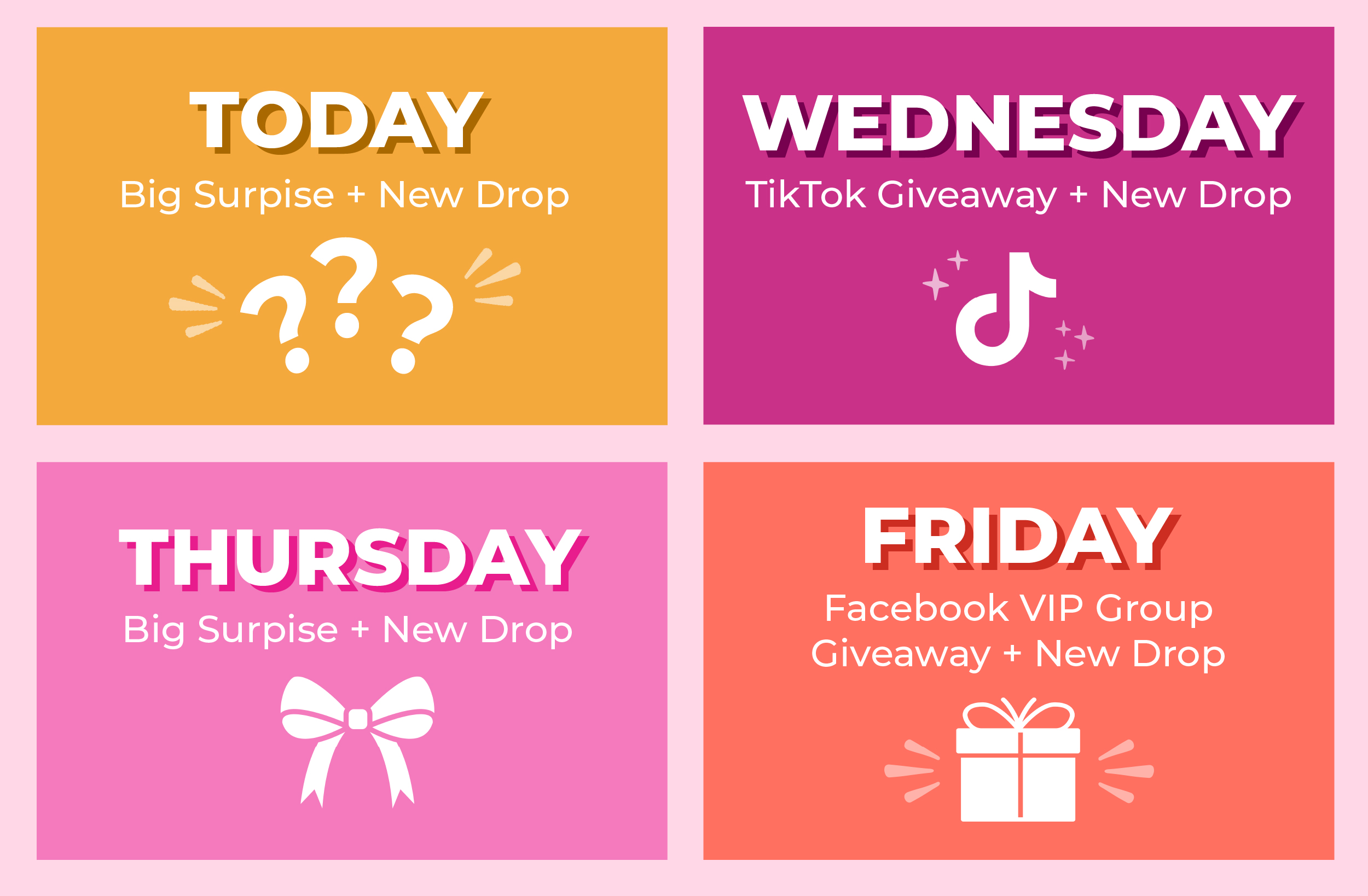 Birthday Weekly Schedule