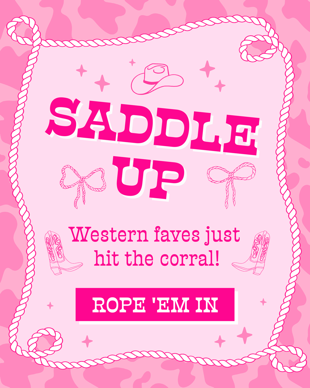 Saddle Up! Western faves just hit the corral! Shop now!