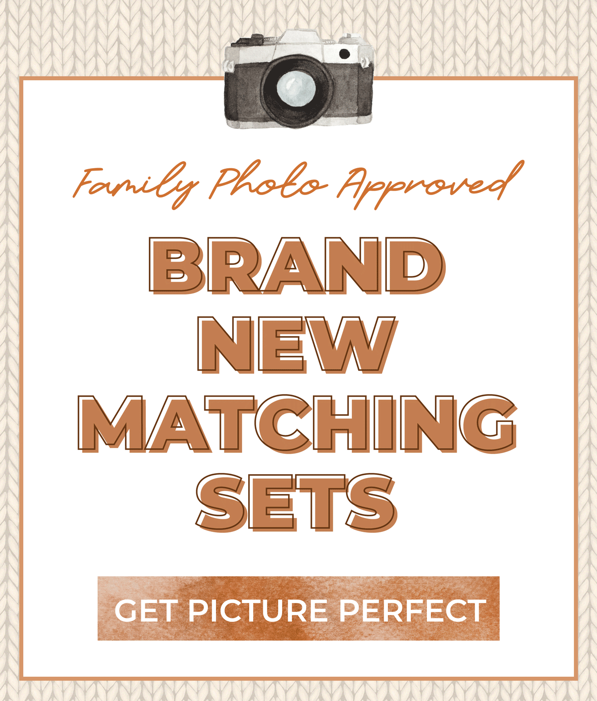 Brand New Family Sets, Family photo approved. Shop now!