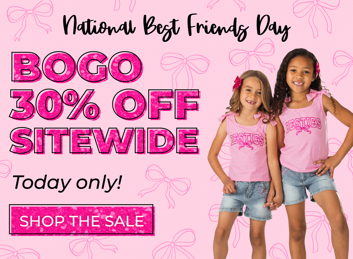 National Best Friends day: BOGO 30% OFF SITEWIDE - Today only! Shop now!