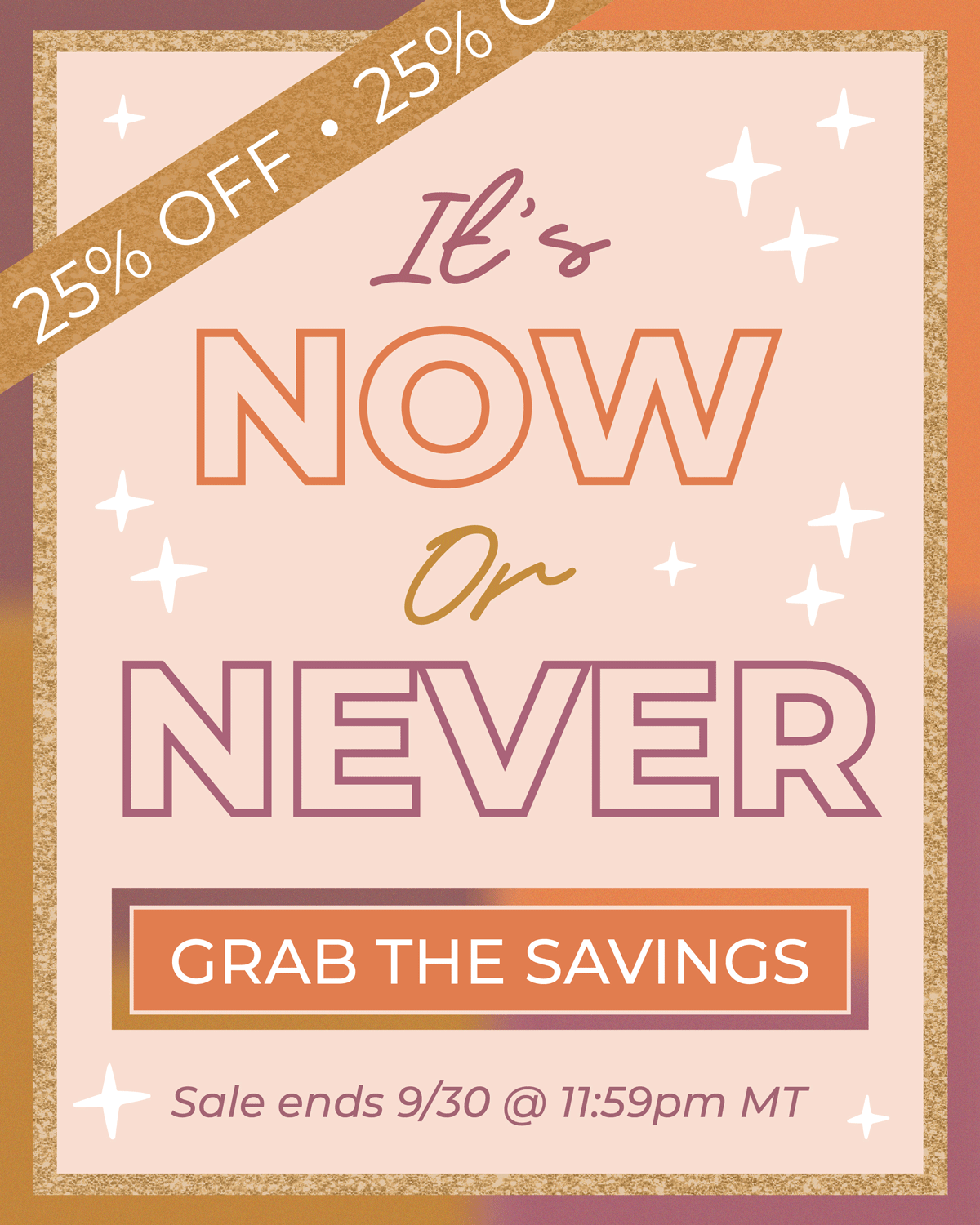 Fall Essentials Sale: It's now or never! Shop now, sale ends 9/30/25 at 11:59pm MT.
