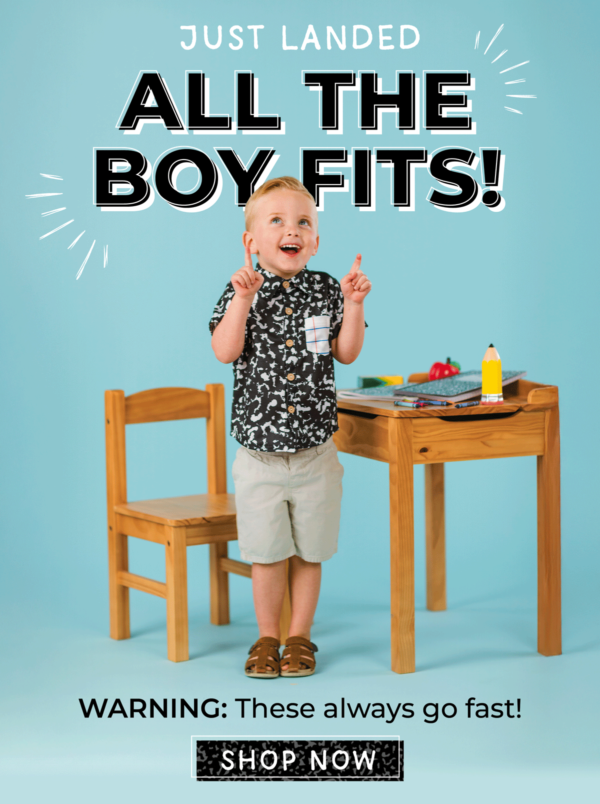 These sold out in days... Grade outfits are back! Secure Your Size Now!