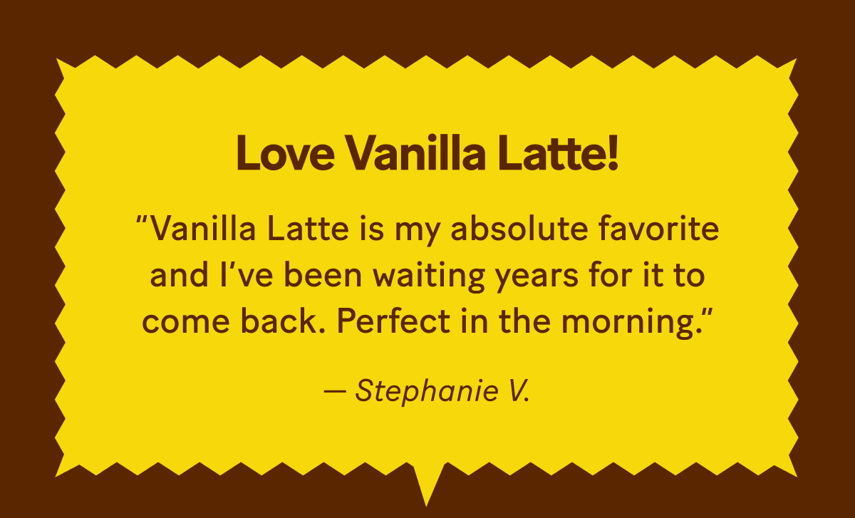 Love Vanilla Latte