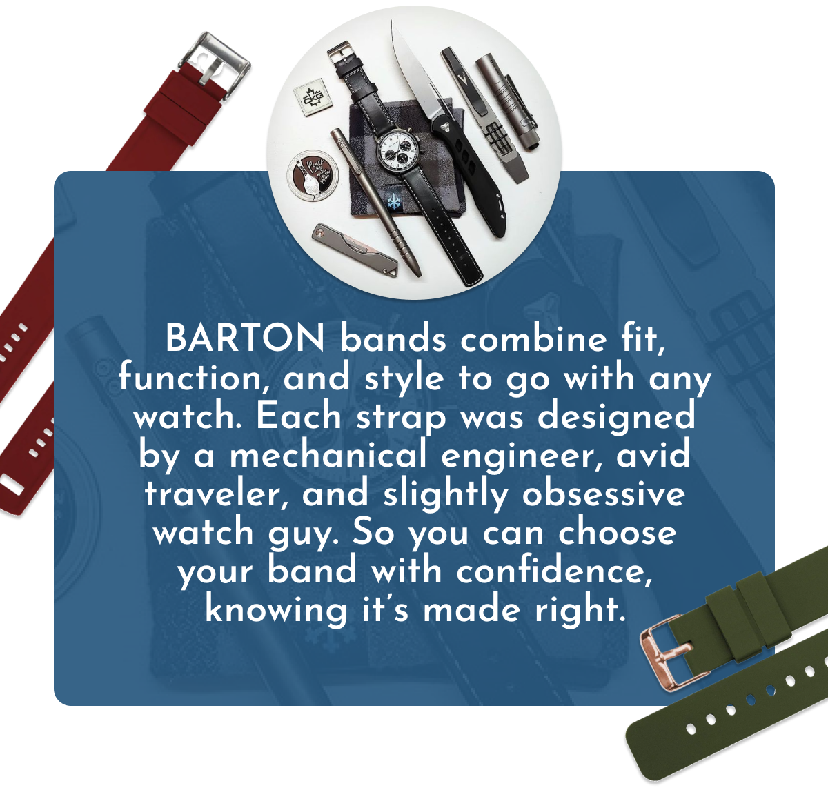 OOTDWorthy Watch Bands Barton Watch Bands