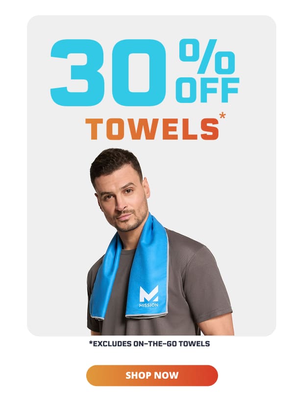 30% OFF TOWELS*
