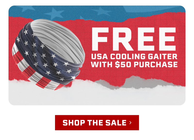Free USA Cooling Gaiter With $50 Purchase