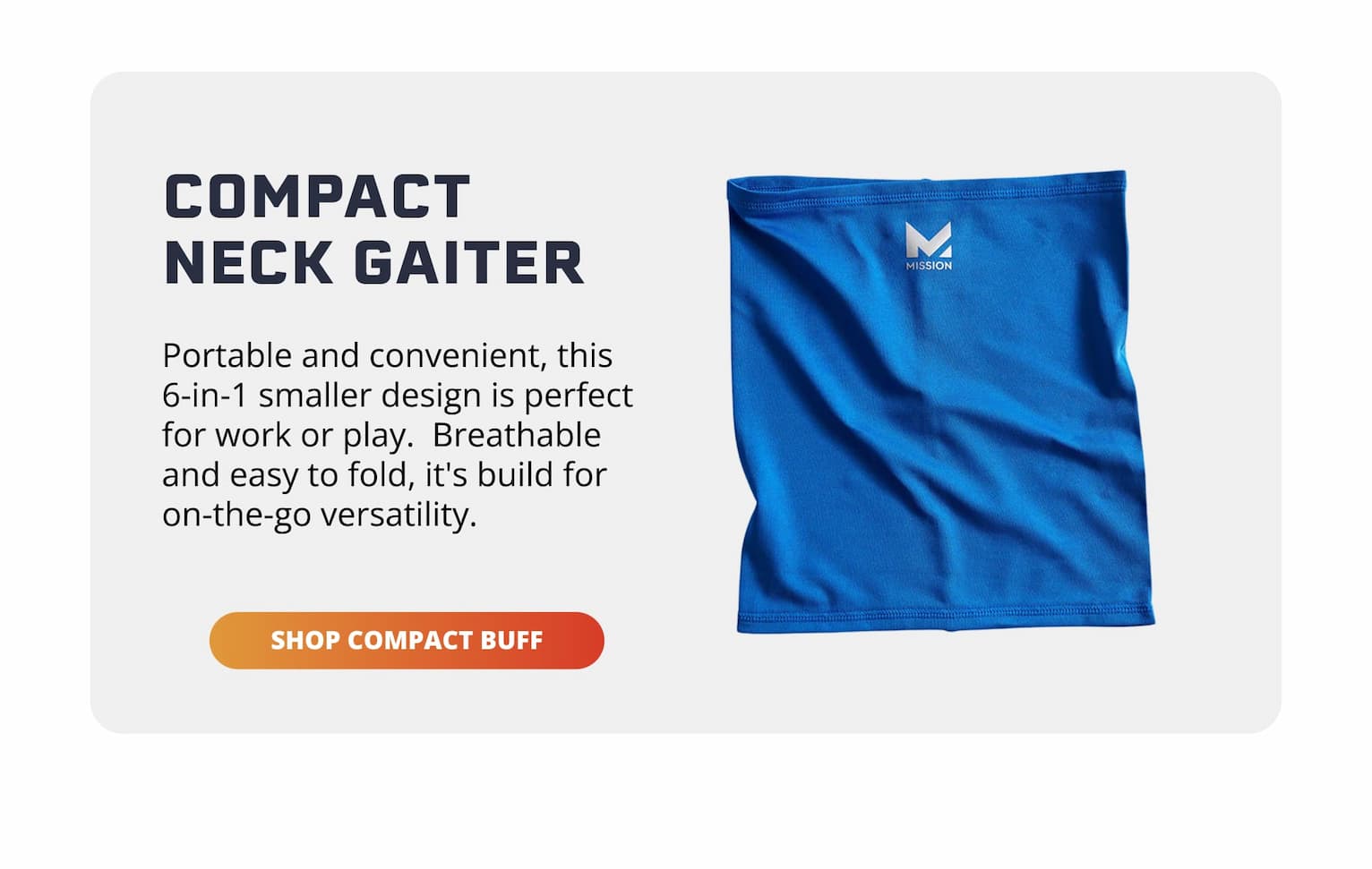 COMPACT NECK GAITER