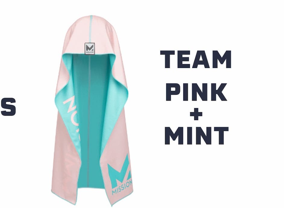 TEAM PINK AND MINT REVERSIBLE HOODIE