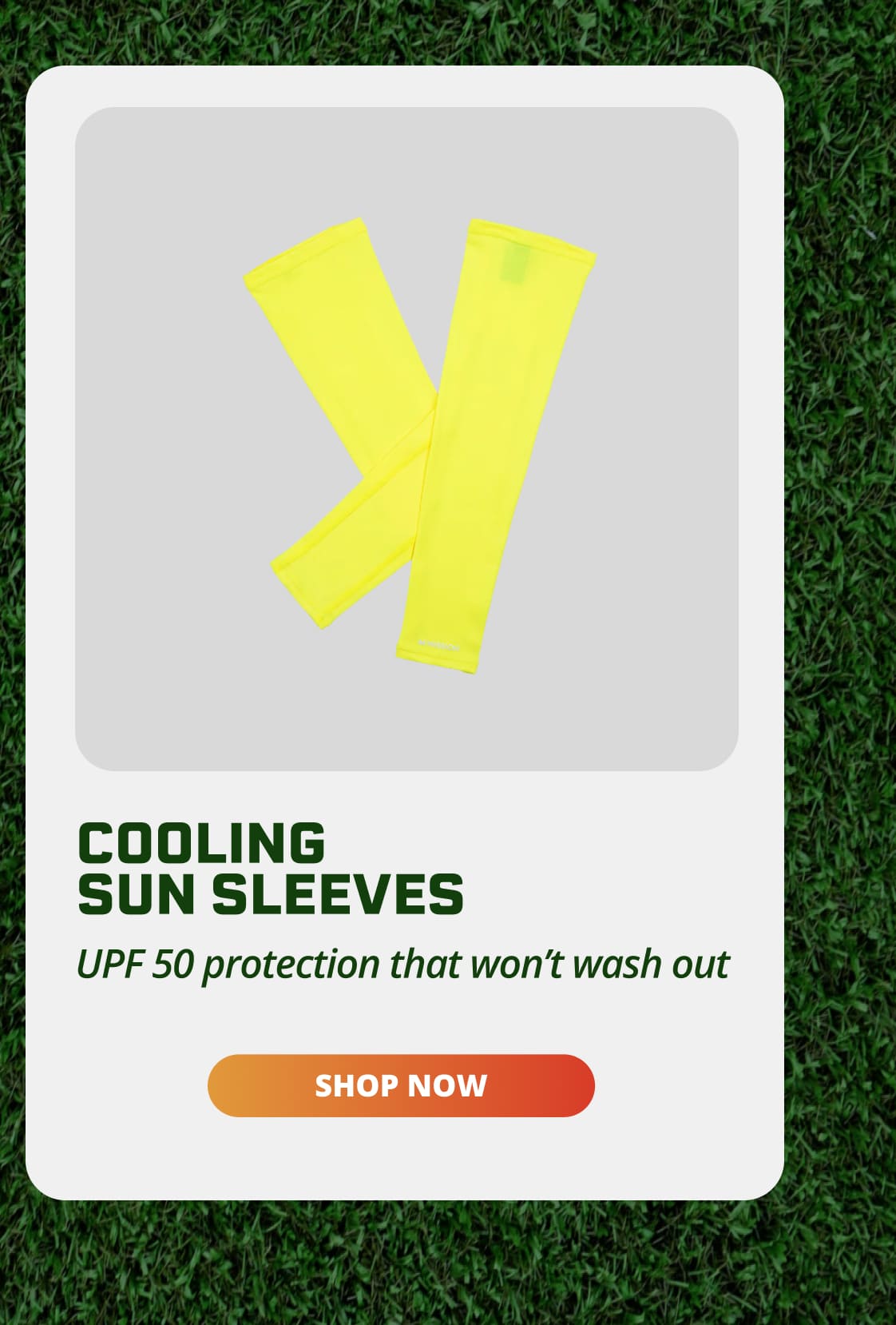 Cooling Sun Sleeves - Safety Yellow