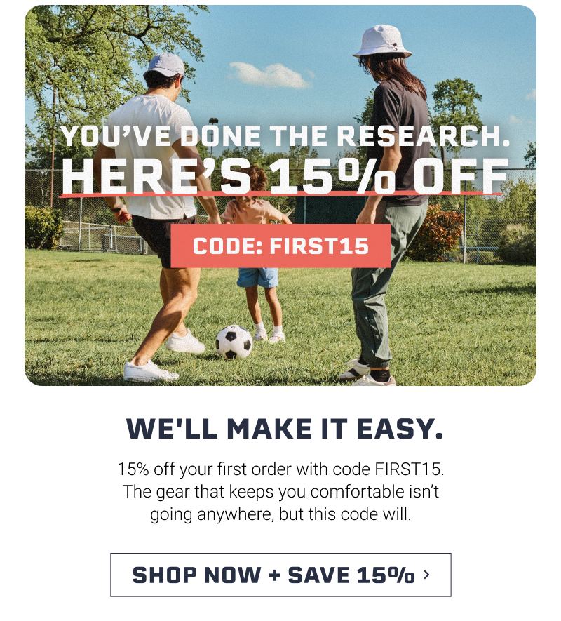 Here's 15% off with code: FIRST15