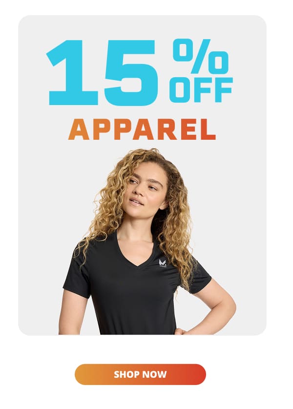 15% OFF APPAREL