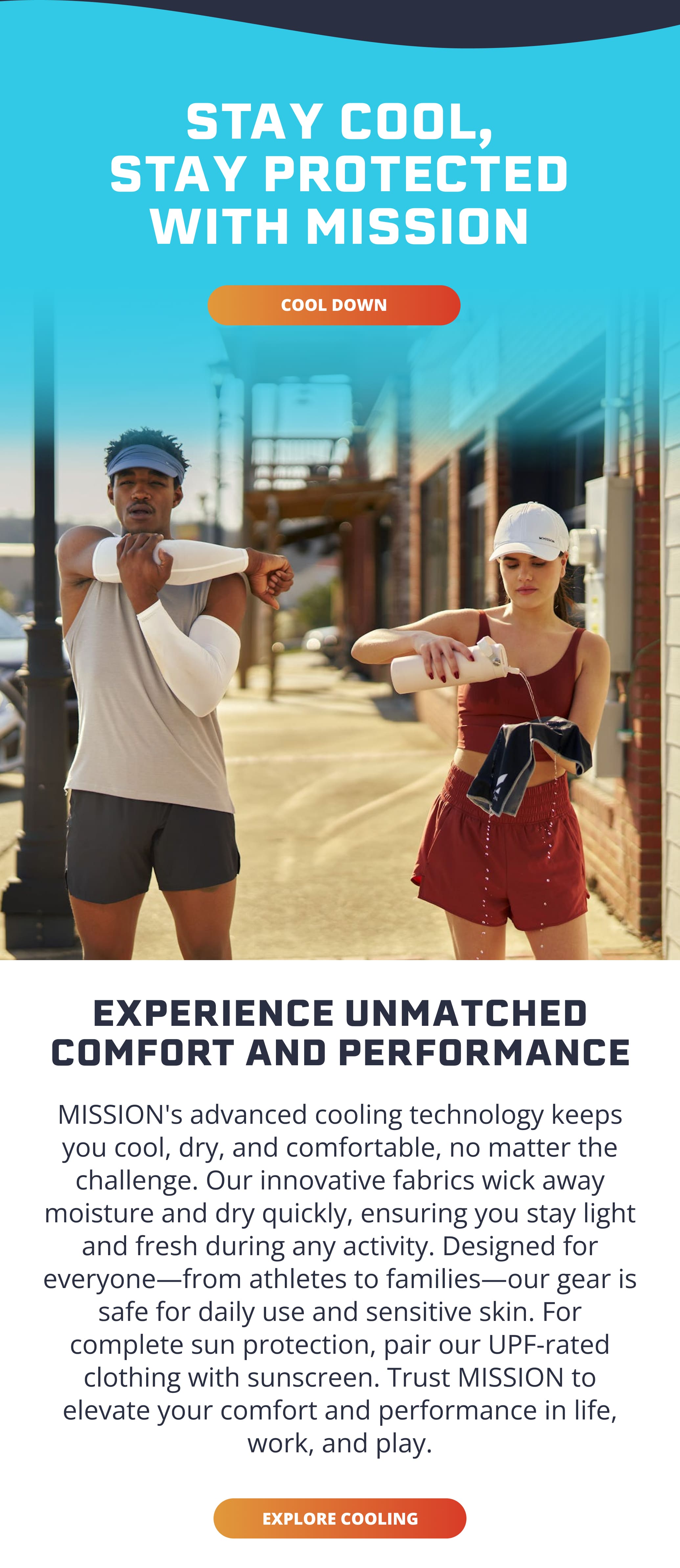 STAY COOL, STAY PROTECTED, WITH MISSION