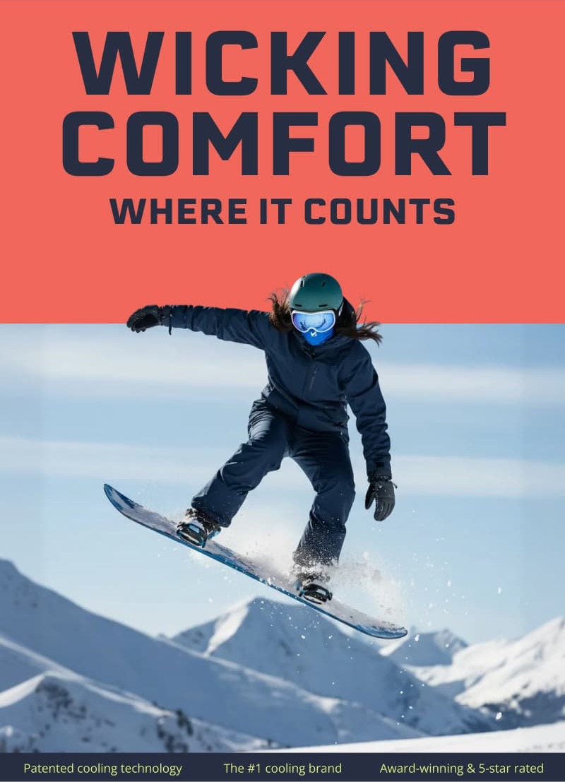 WICKING COMFORT WHERE IT COUNTS