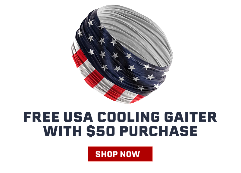 Free USA Cooling Gaiter With $50 Purchase