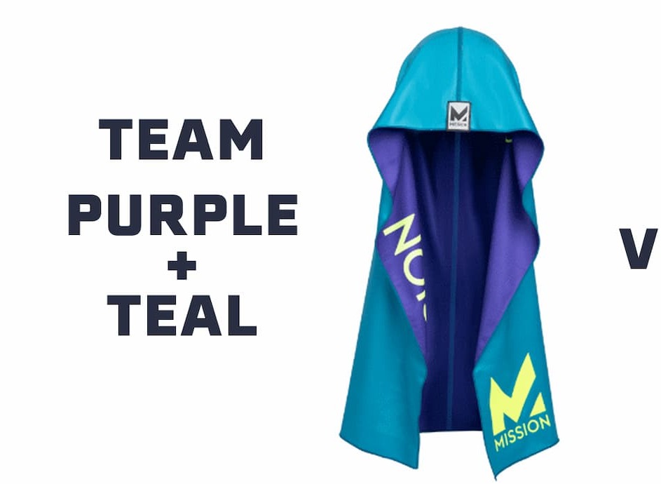 TEAM PURPLE AND TEAL REVERSIBLE HOODIE