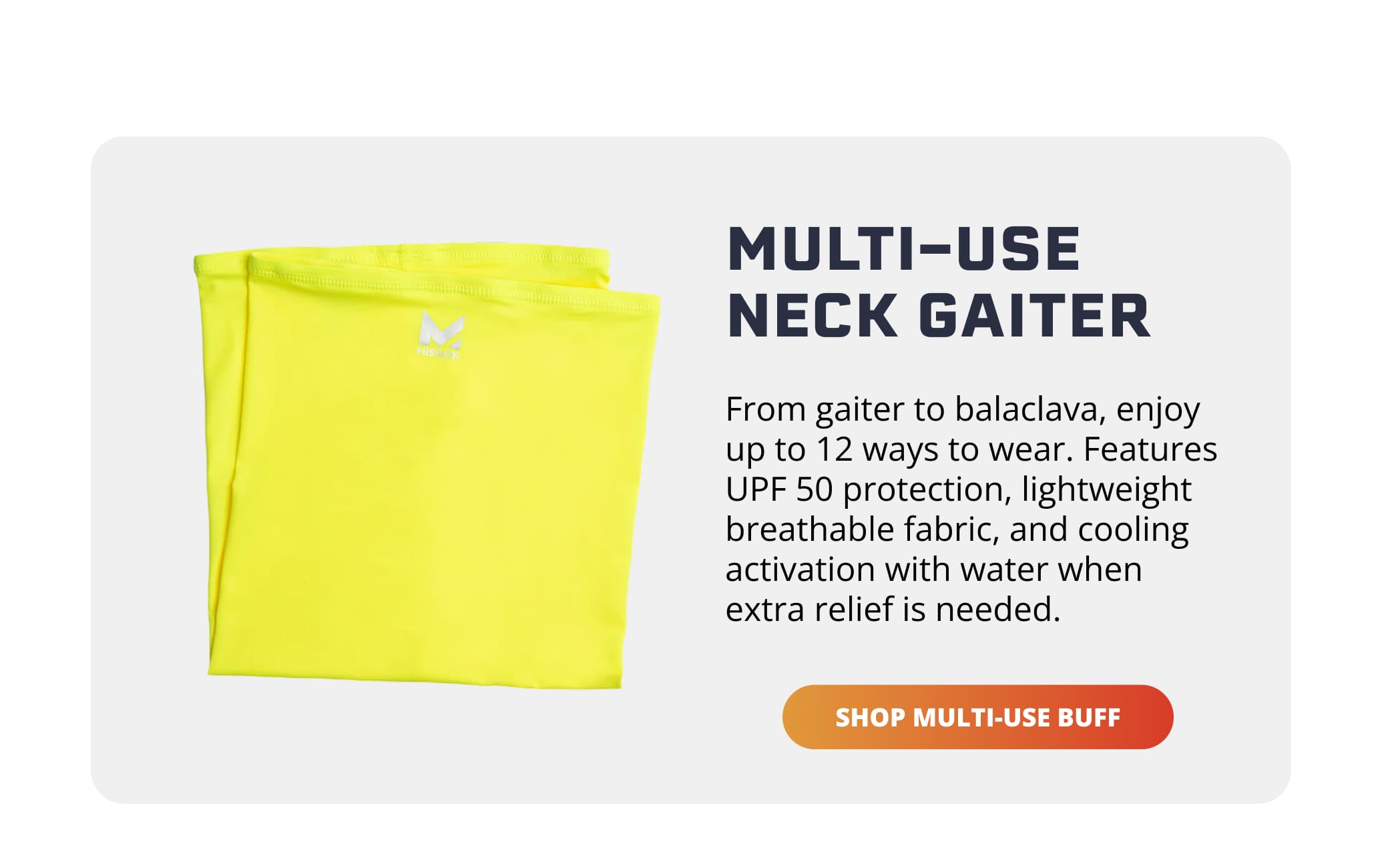 MULTI-USE NECK GAITER