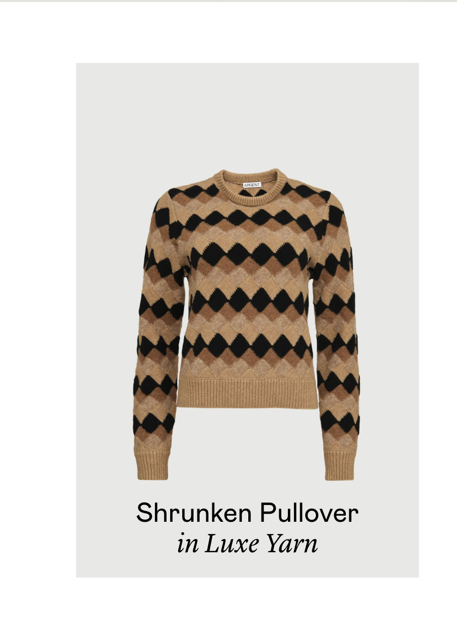 Shrunken Pullover in Luxe Yarn Shrunken Pullover in Luxe Yarn